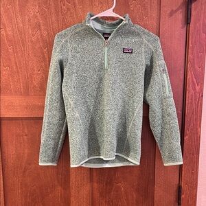 women’s Teal Quarter-Zip Sweater